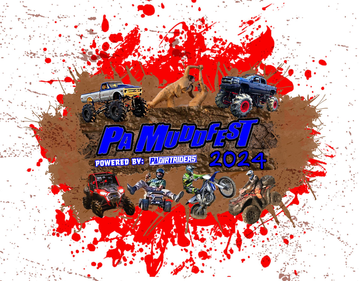 PA Mudd Fest 2024 Event TShirt PA Dirt Riders