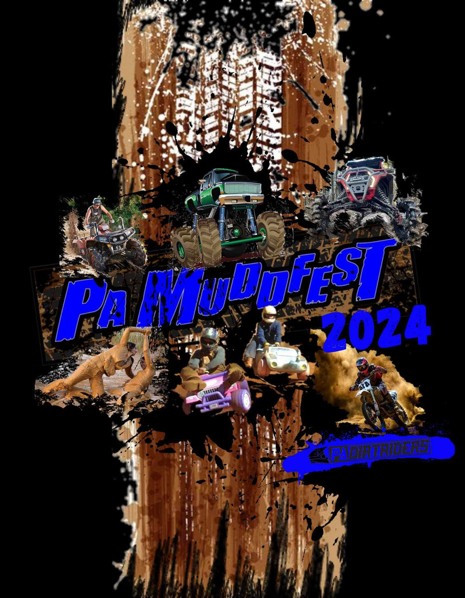 PA Mudd Fest 2024 Event TShirt PA Dirt Riders